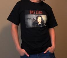 Day Zero Poster T-Shirt Men's Black Male Model Cal Nguyen pose posing