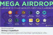 CryptalDash Mega Air Drop cryptocurrency CRD token coin
